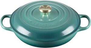 Le Creuset Signature st&oslash;bejern buffetgryde 30cm Bleu Riviera