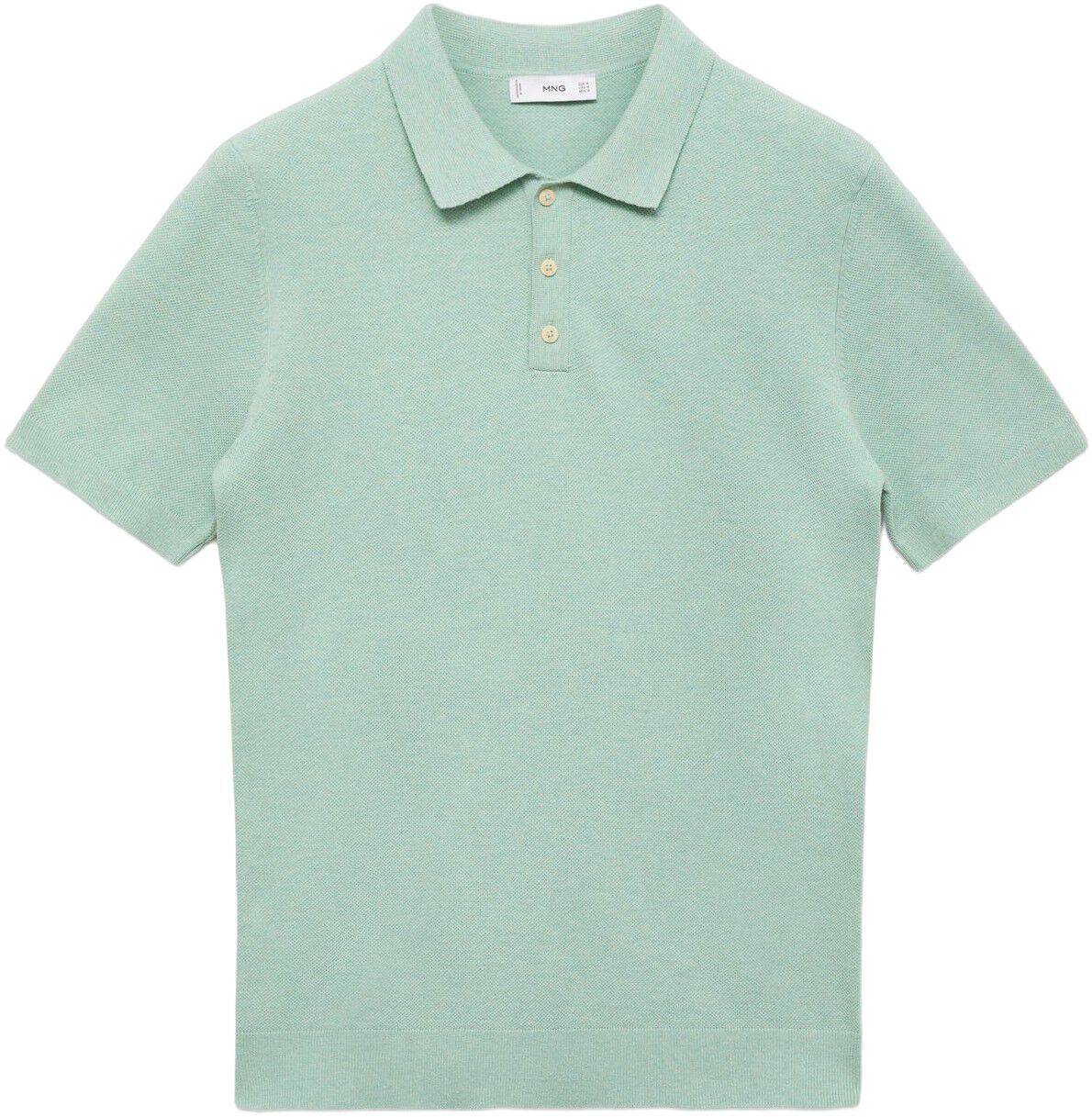 Fine-knit cotton polo shirt