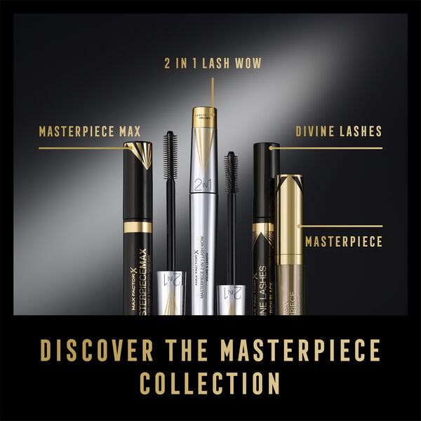 Max Factor Masterpiece 2 In 1 Lash Wow Mascara, 001 Black, 7ml