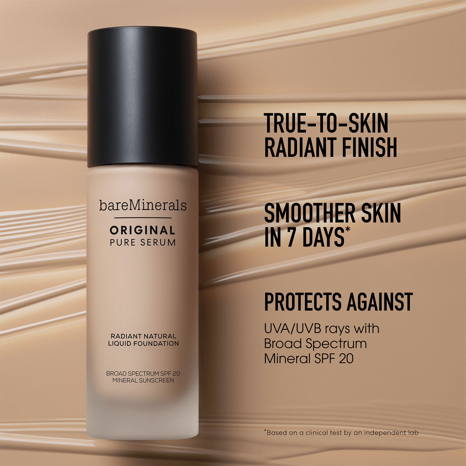 Original Pure Serum Radiant Natural Liquid Foundation Mineral SPF 20 L