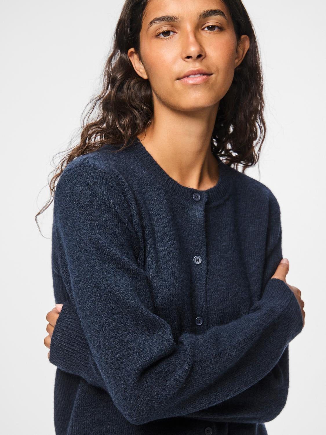 PCMALOU LS KNIT CARDIGAN NOOS BC