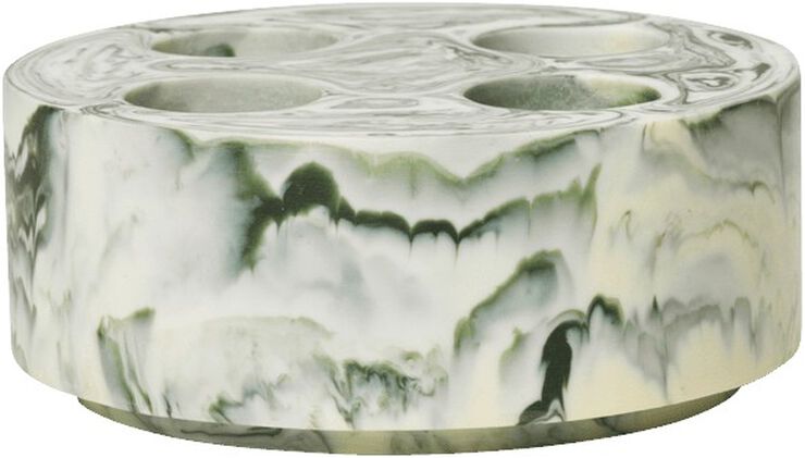 Mist Toothbrush Holder Multi - Emerald Off-white