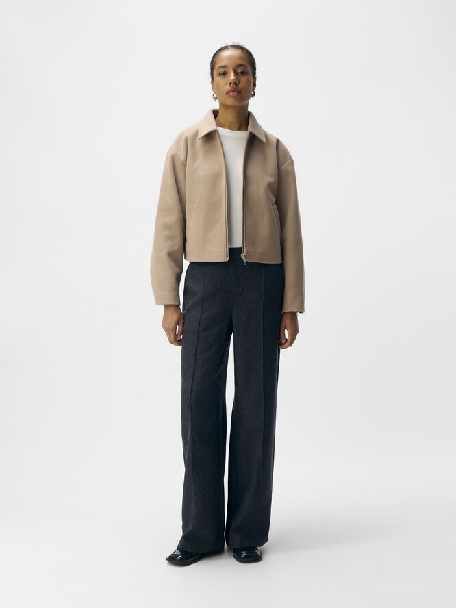 OBJPOLLY L/S SHORT JACKET NOOS