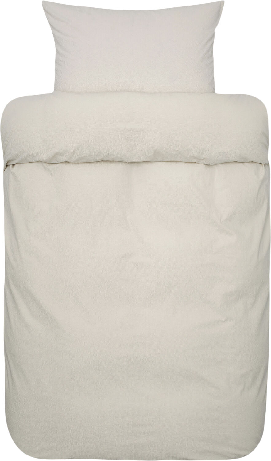 Lyra 2-delt &oslash;kologisk v&aelig;vet Krepp senges&aelig;t beige