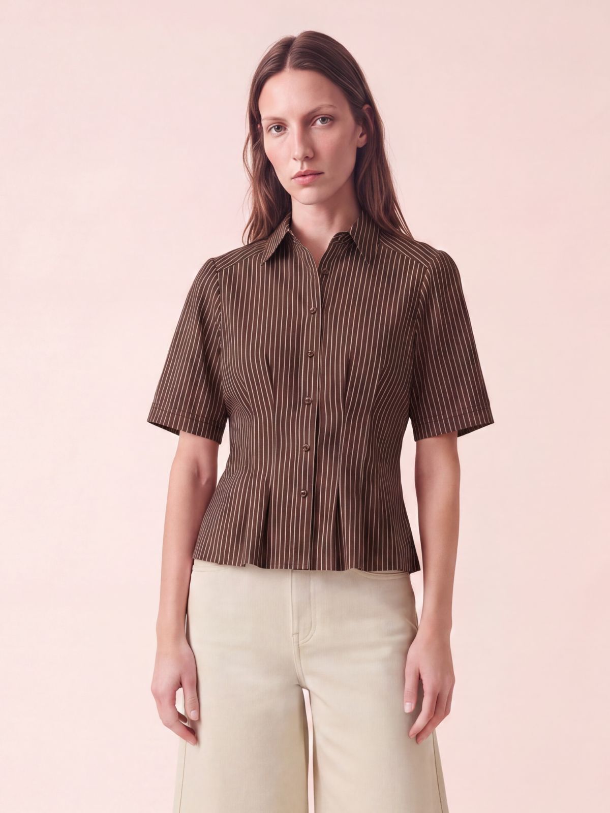 Balara Slim Stripe Poplin Shirt