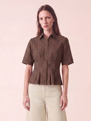 Neo Noir x Magasin - Balara Slim Stripe Poplin Shirt