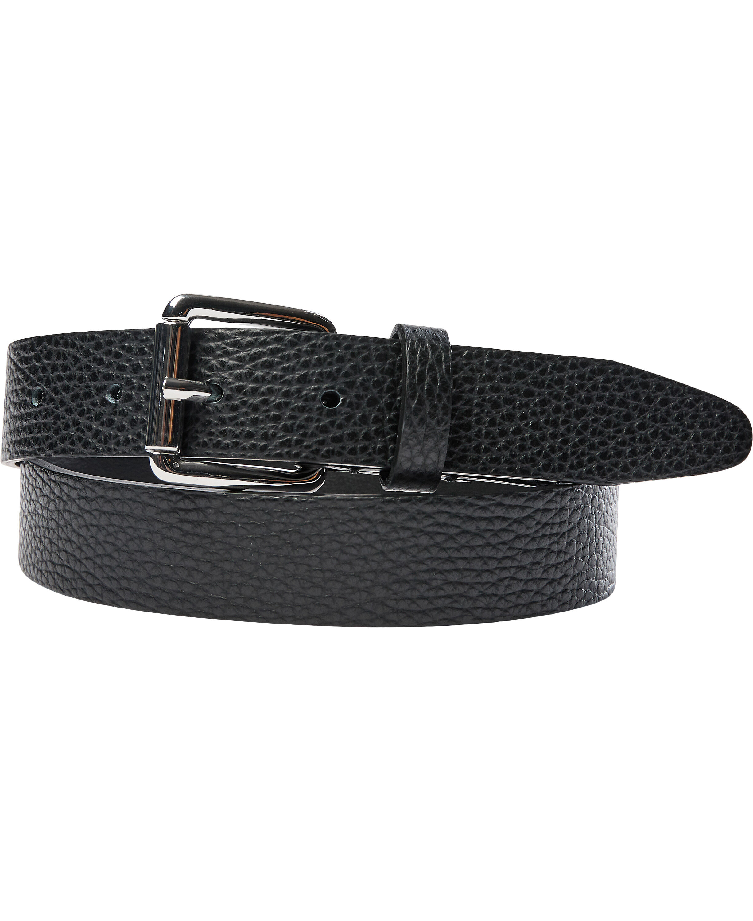 Simple Belt - NERO w/ silver