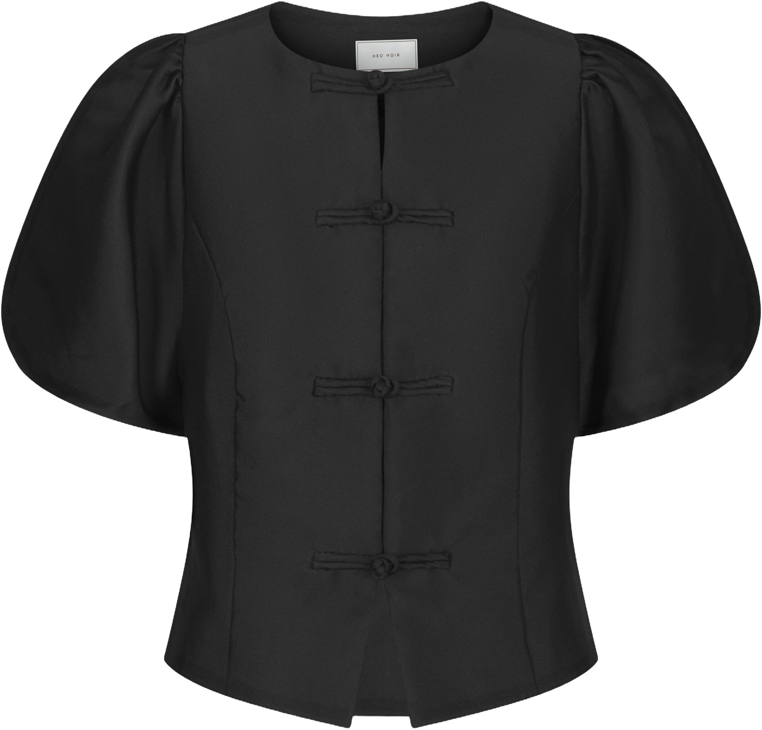 Anela Mandarin Dull Satin Blouse