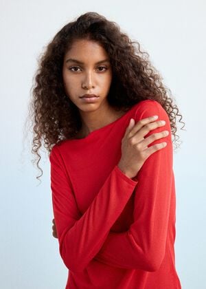 Fine knit bow jumper