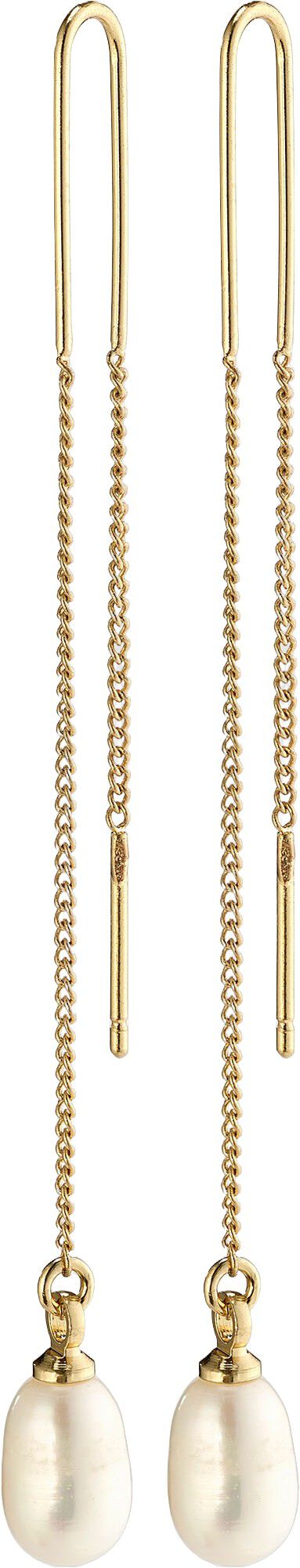 &Oslash;reringe : Chloe : Guldbelagt : Hvi