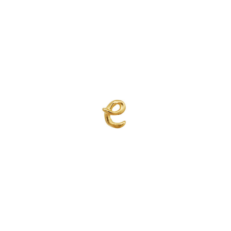 E Alphabet Single Earring