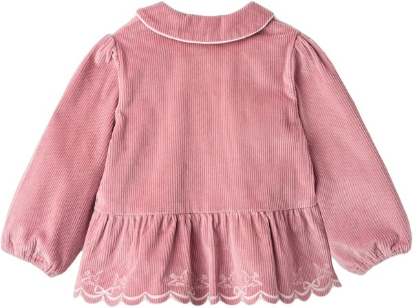 CORDUROY BLOUSE W. EMB.