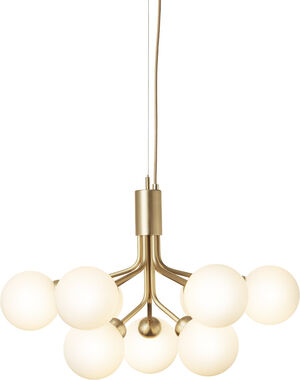 Apiales 9, brushed brass / opal