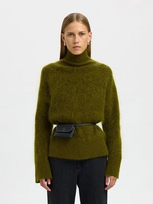 SLFMIRA MOHAIR LS KNIT HIGH-NECK