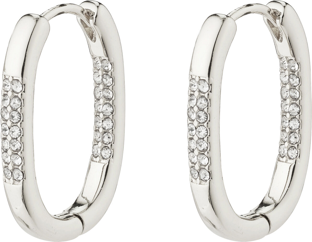 STAR recycled hoops, silver-plated