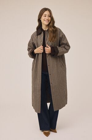 Emmy 1 coat with corduroy detail - GRS