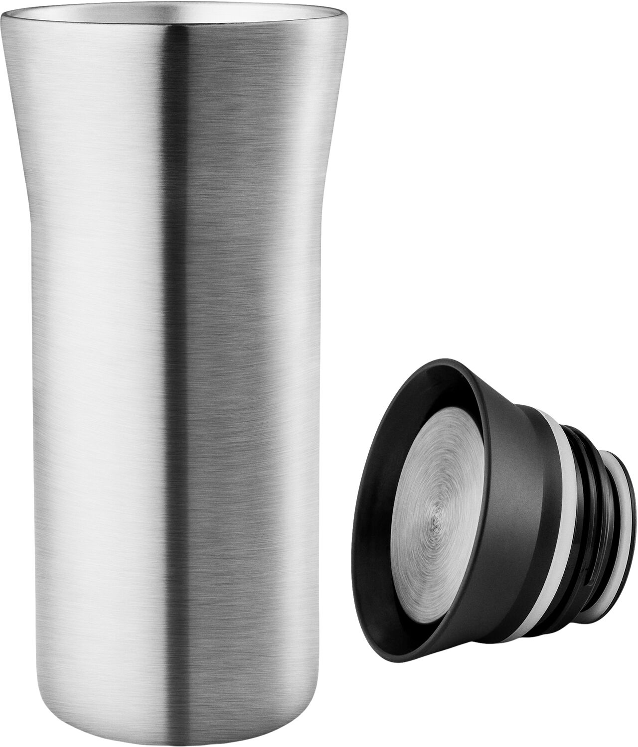 City To Go Cup recycl. ste/bla