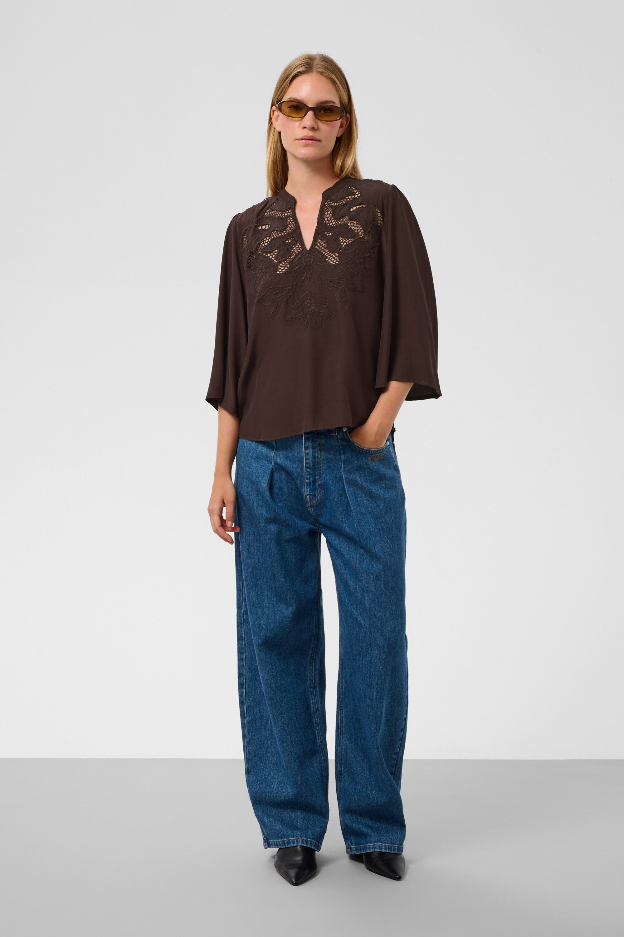 SLLantana Embroidery Blouse SS