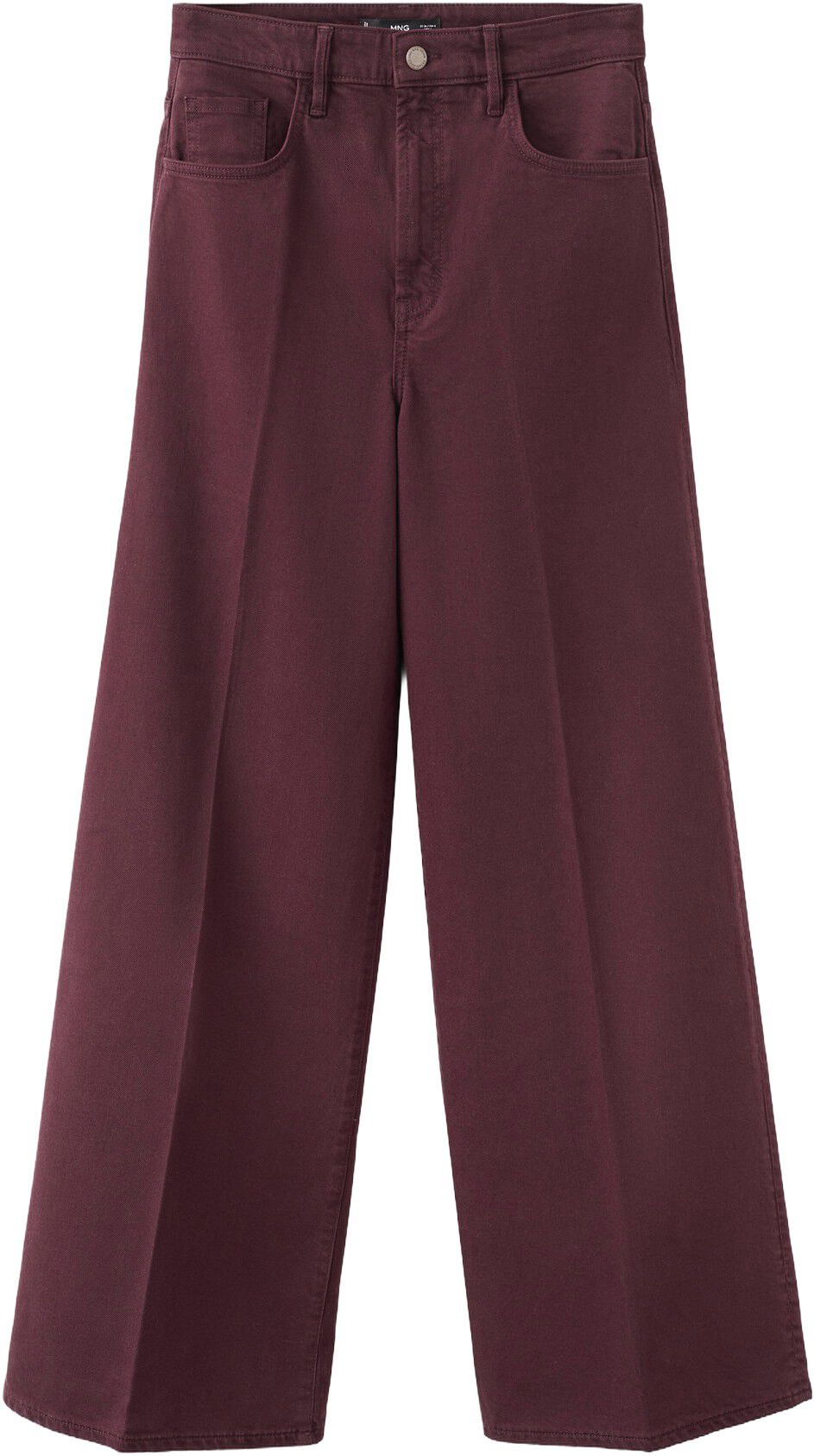 High-waisted wide leg jeans