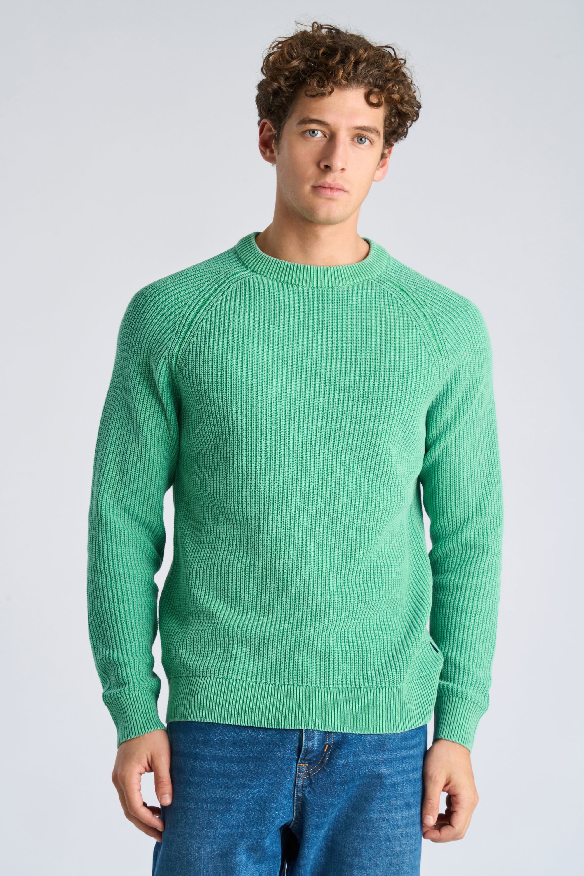 Recycled acid crew neck L/S