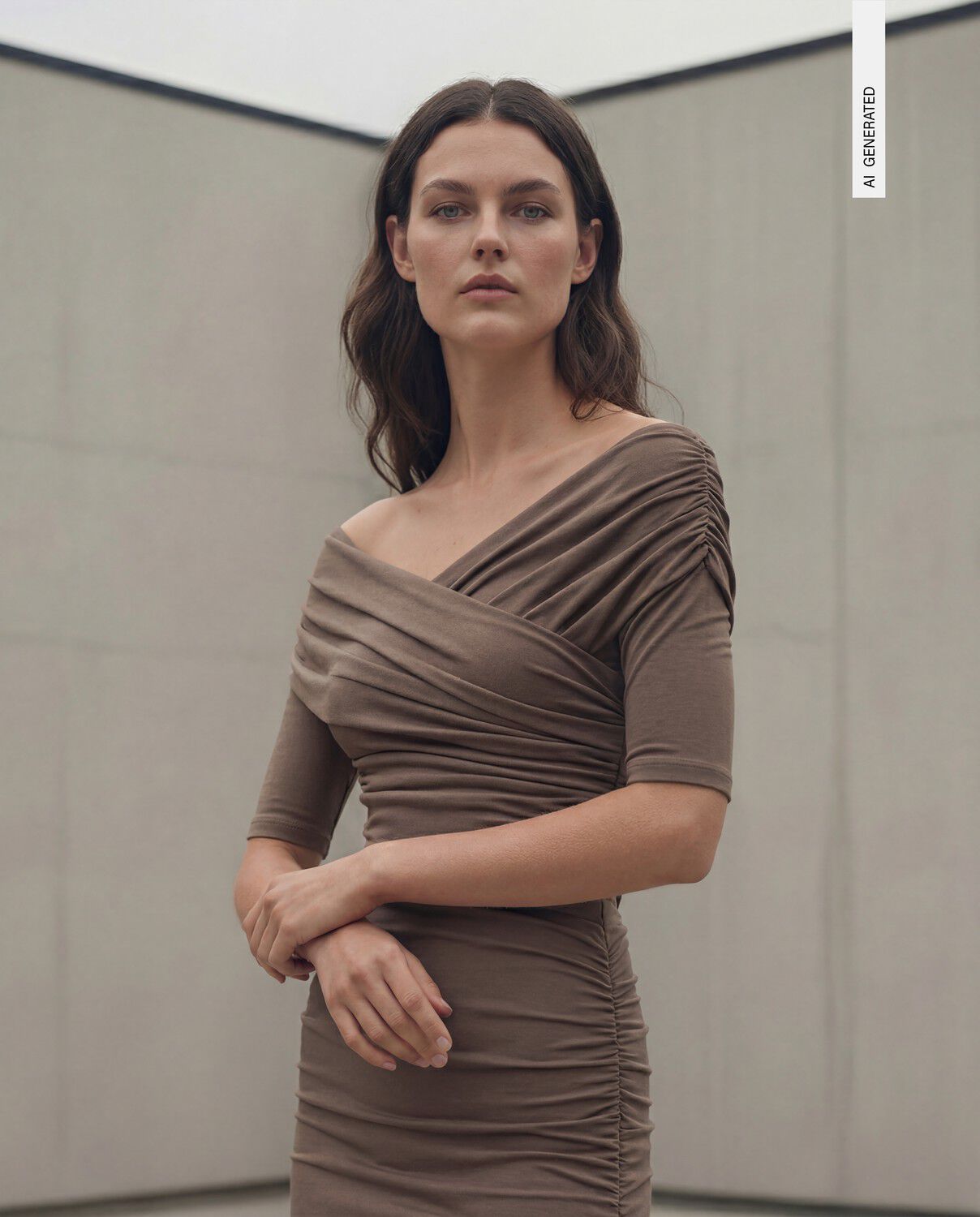 OBJLEVIH 2/4 CROSS OVER DRESS E TNE