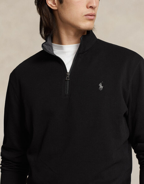 Luxury Jersey Quarter-Zip Pullover