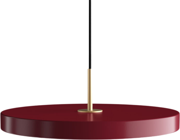Asteria ruby red Ø 43x 14 cm, 2.7m cordset
