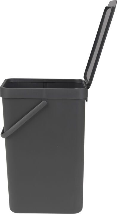 Affaldsspand m/låg sort.kon. 16 ltr