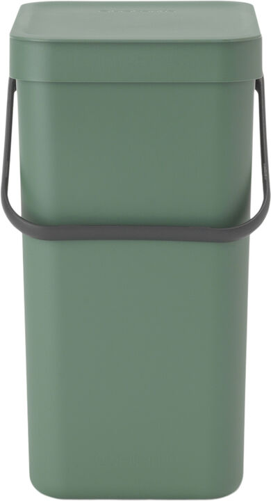 Affaldsspand m/låg sort.kon. 12 ltr