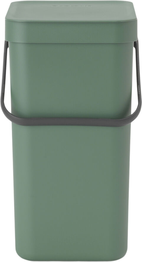 Affaldsspand m/låg sort.kon. 12 ltr