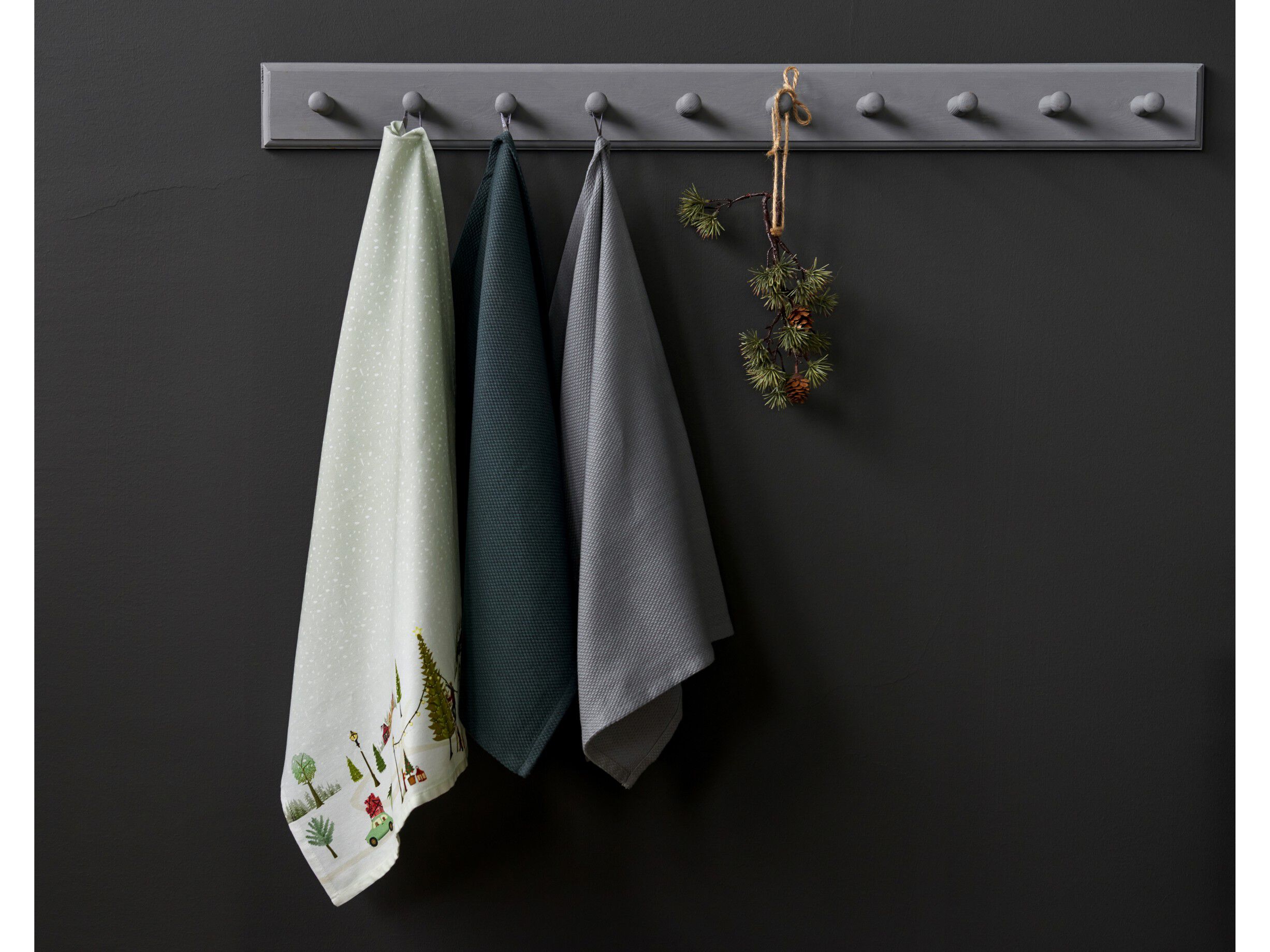 Viskestykke Diamond 50x70 cm Forest green