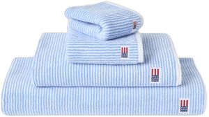 Original Towel White/Blue Striped