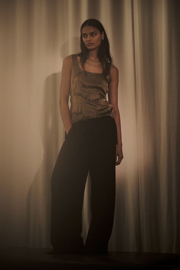 Drapy tailoring relaxed pants - Eve