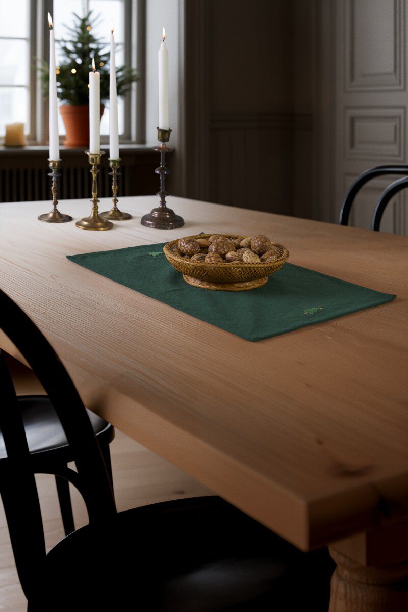 Christmas Fable D&aelig;kkeserviet Juletr&aelig; 49x32 cm gr&oslash;n