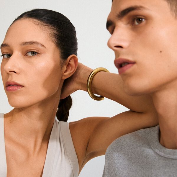 PHASE bangle gold-plated