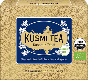 Organic Kashmir Tchai - Box of 20 mousseline tea bags - 40gr