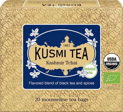 Organic Kashmir Tchai - Box of 20 mousseline tea bags - 40gr