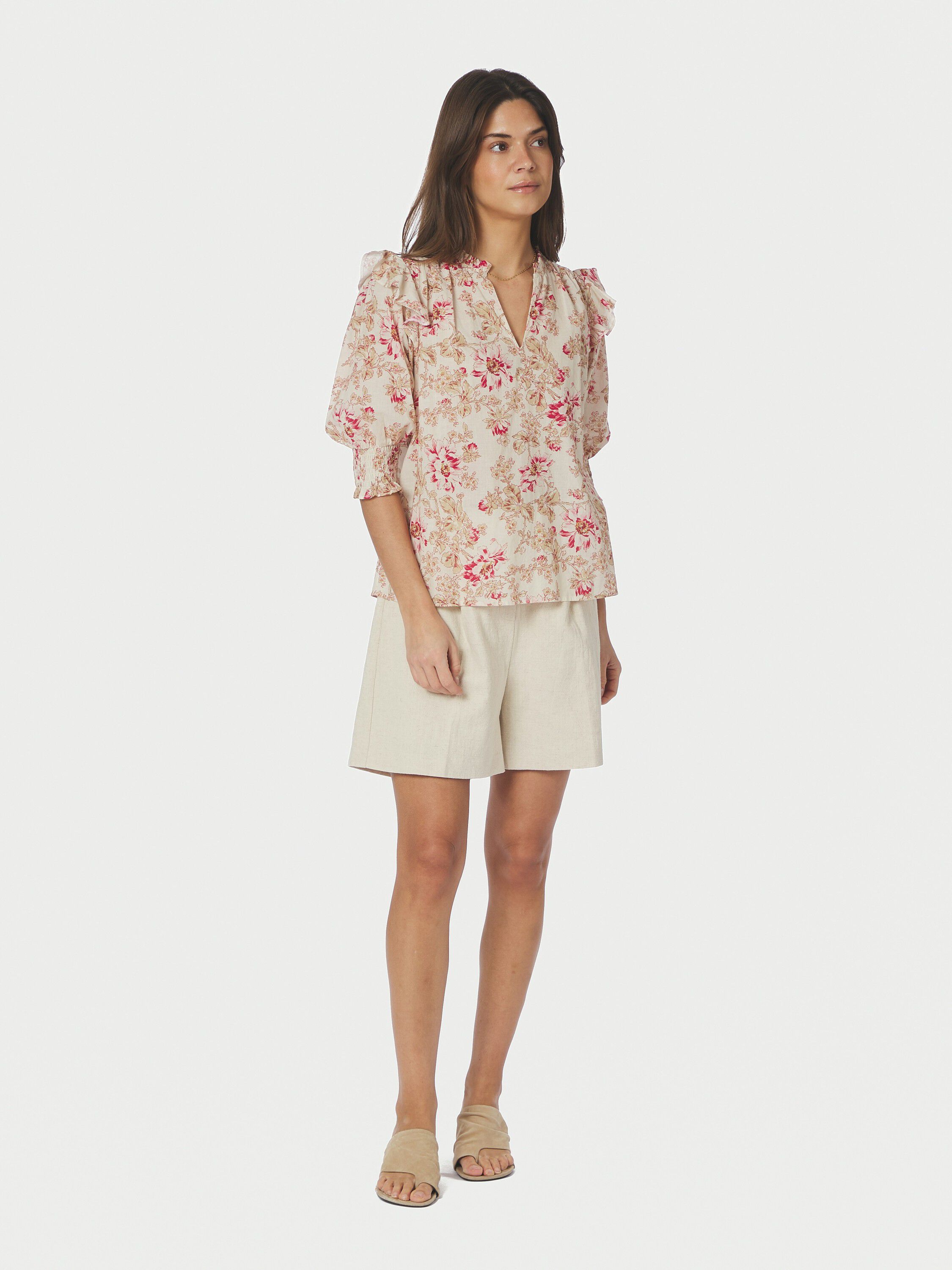 Davina Flower Rose Blouse