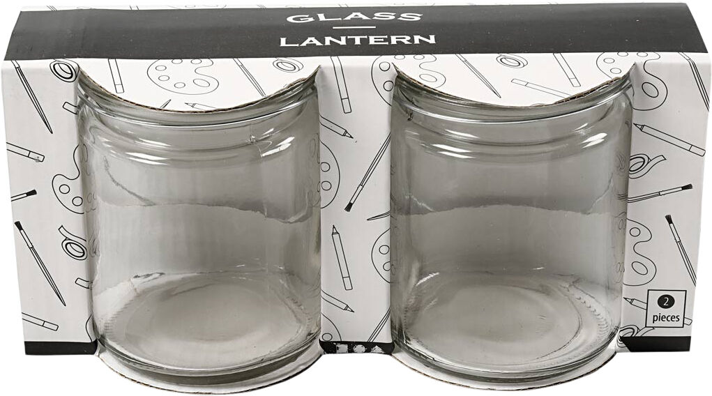 Lanterne, H: 10 cm, diam. 7,6 cm, 2 stk.