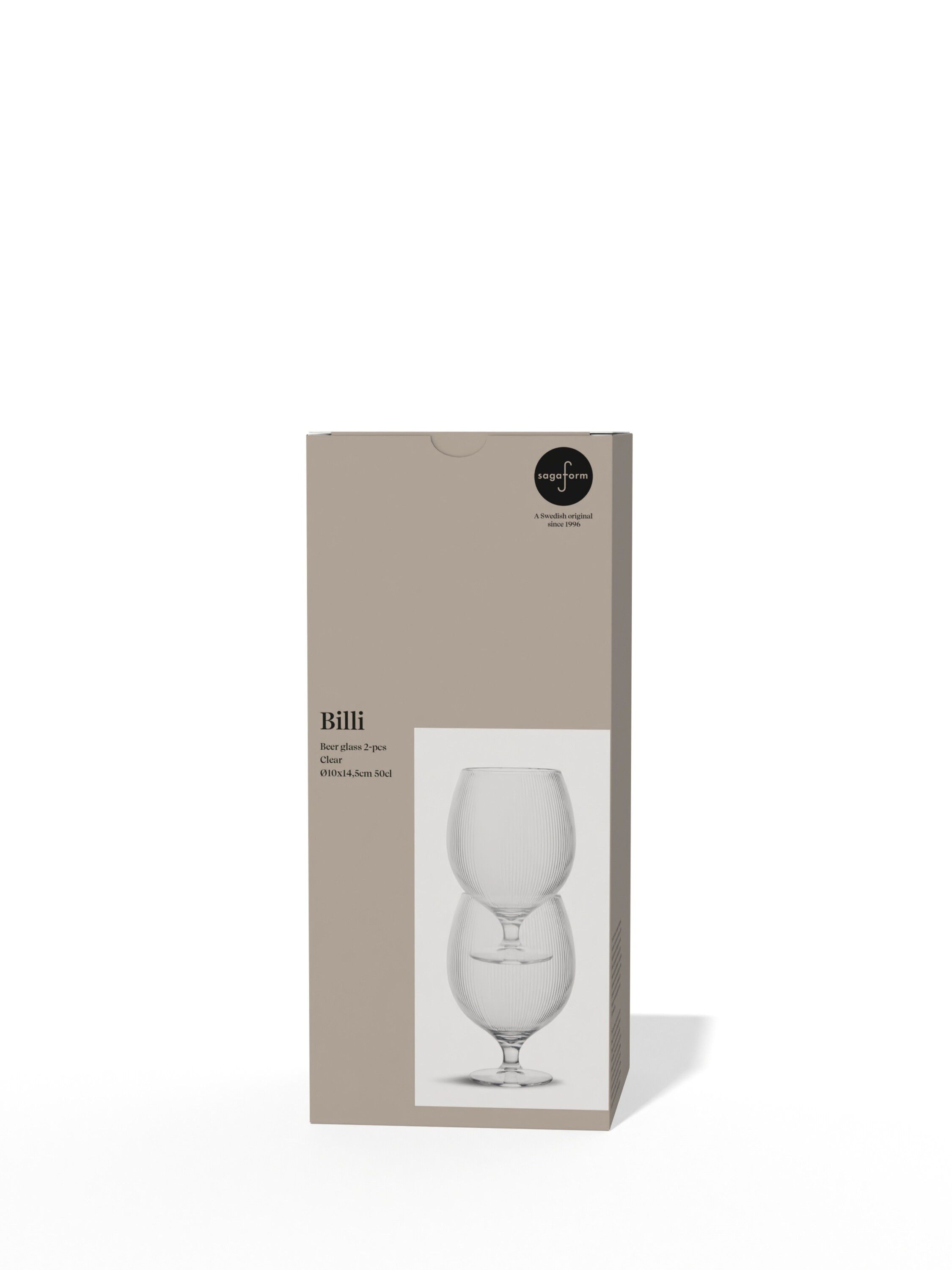 Billi beer glass, 2-stk