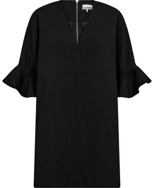 Bonded Crepe Boxy Mini Dress