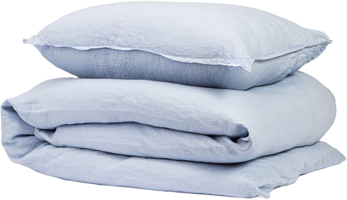 100% linen col. blue blizzard