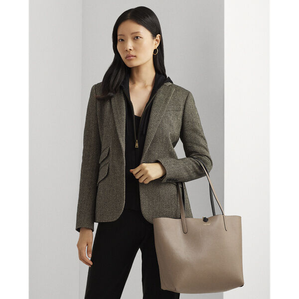 Faux-Leather Reversible Tote