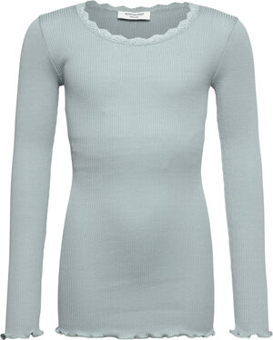 Silk t-shirt w/ lace