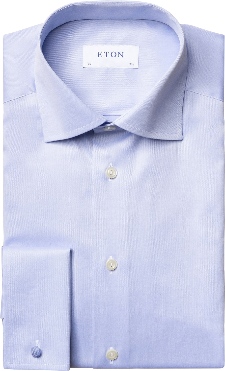 Light Blue Signature Twill Shirt French Cuffs - Slim Fit