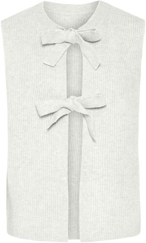 PCSILLY SL REV TIE VEST KNIT NOOS B