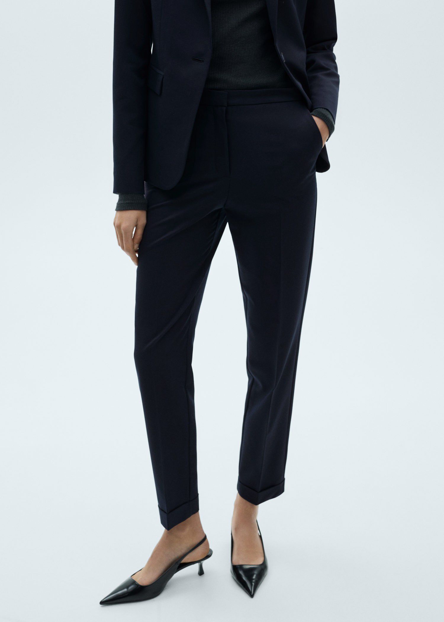 Straight suit trousers
