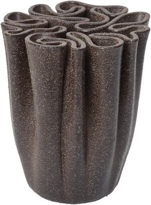 Dedali Vase - H18 - Dark Brown