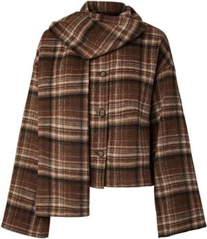 PCAMALIA SHORT JACKET W. SCARF D2D