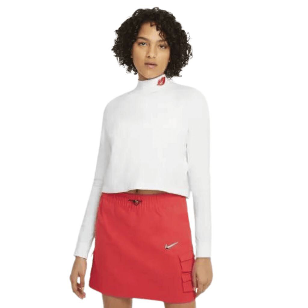 sportswear mock long sleeve t-shirt